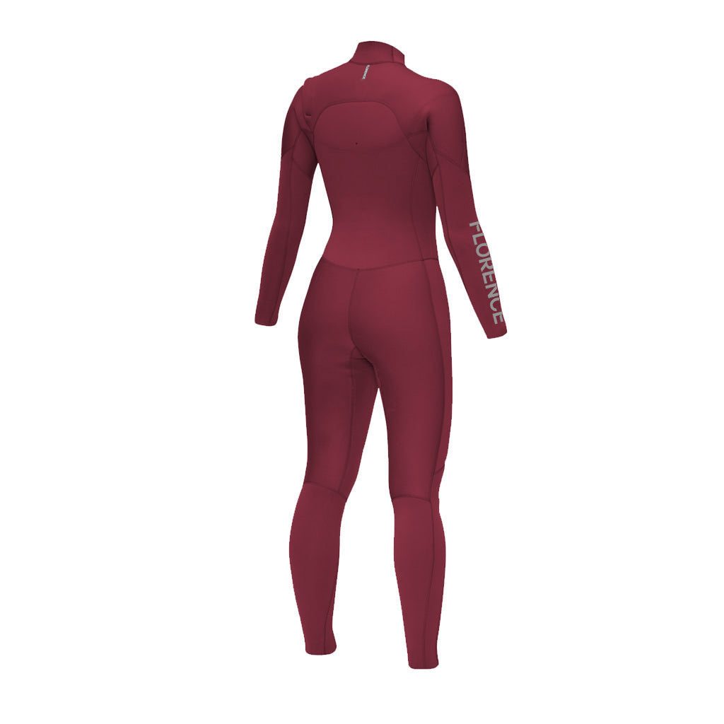 Color:Maroon-Florence Women's Fullsuit-alt