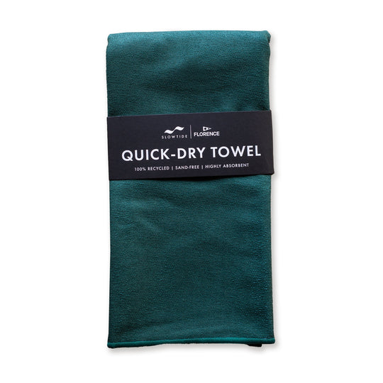 Color:Dark Emerald-Florence Quick Dry Performance Slowtide Towel