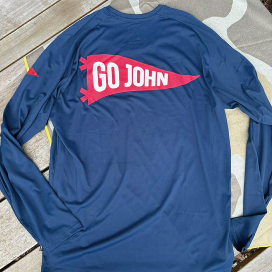 Color:Dark Navy1-Florence Airtex Long Sleeve Shirt