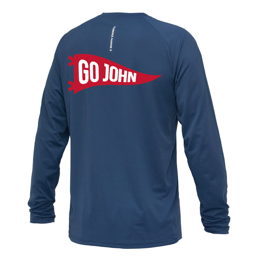 Color:Dark Navy1-Florence Airtex Long Sleeve Shirt