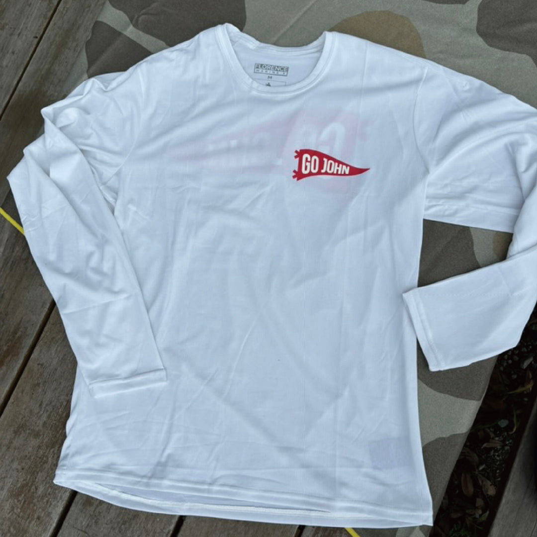 Color:White1-Florence Airtex Long Sleeve Shirt