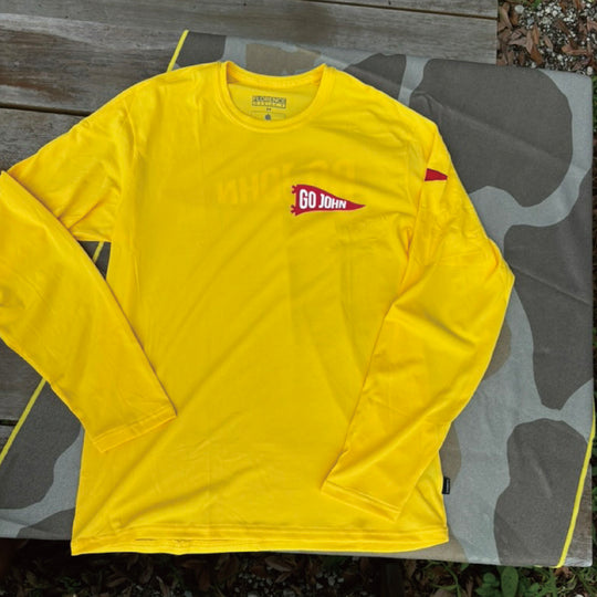 Color:Yellow-Florence Airtex Long Sleeve Shirt