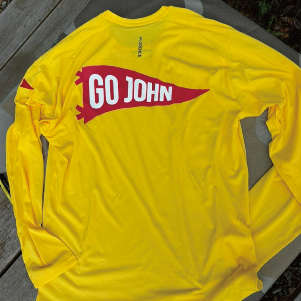 Color:Yellow-Florence Airtex Long Sleeve Shirt -alt