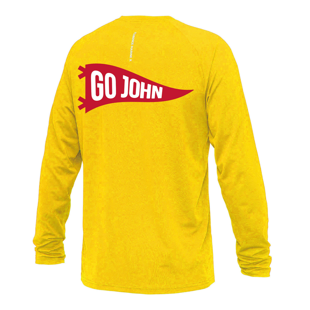 Color:Yellow-Florence Airtex Long Sleeve Shirt