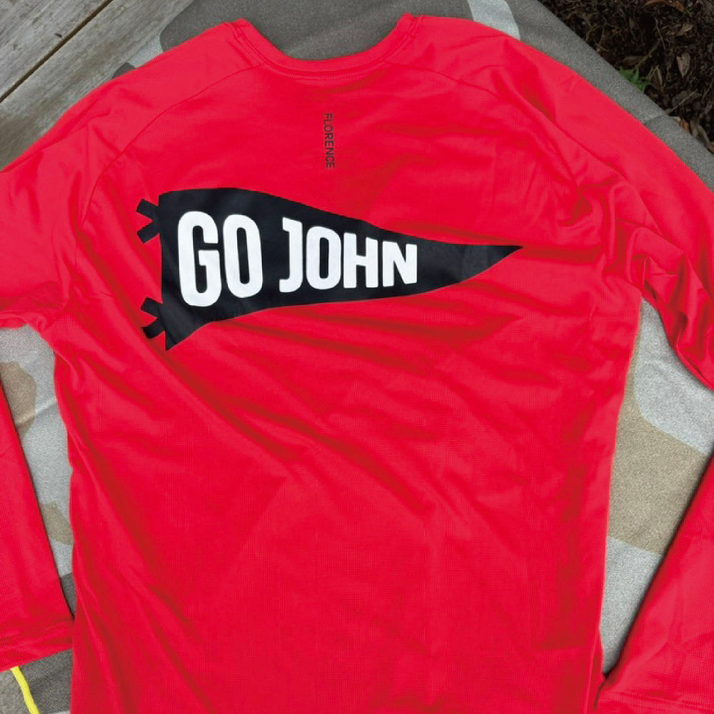 Color:Red-Florence Airtex Long Sleeve Shirt -alt