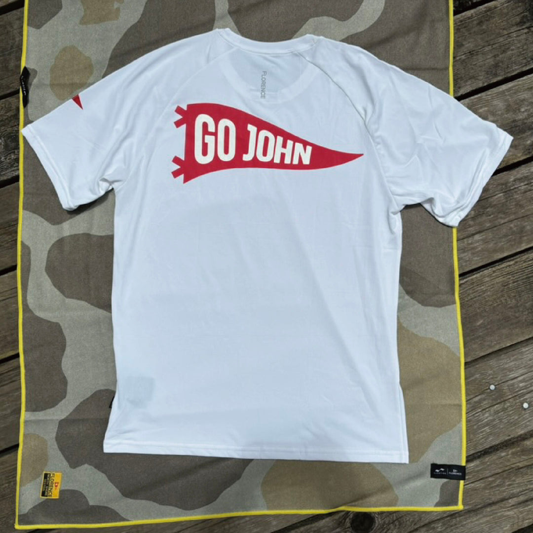 Color:White-Florence Short Sleeve Trainer Shirt Go John