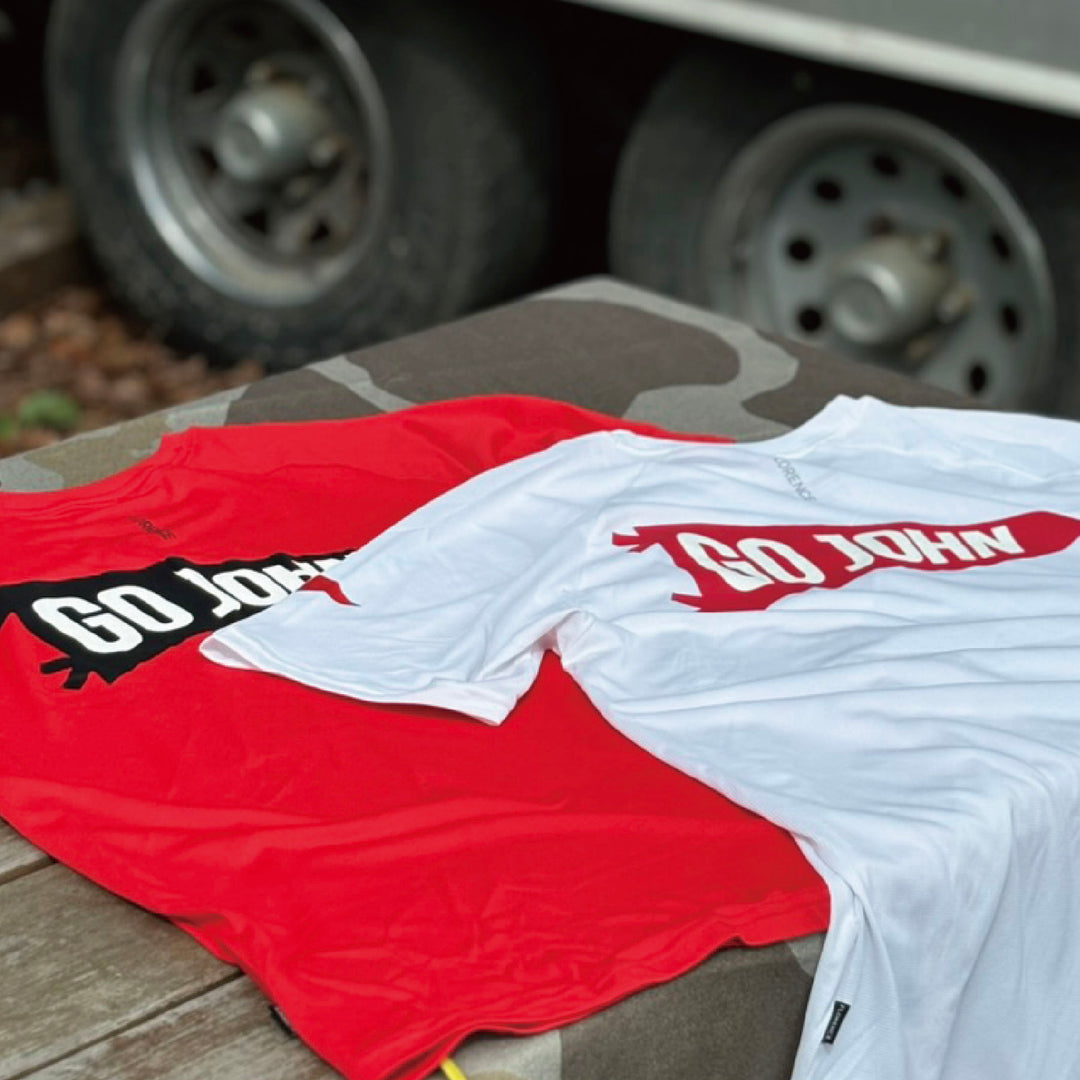 Color:Red-Florence Short Sleeve Trainer Shirt Go John