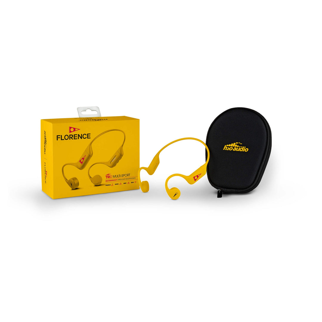 Color:Yellow-Florence x H2O Audio TRI 2 Multi-Sport Headphones with BT & MP3