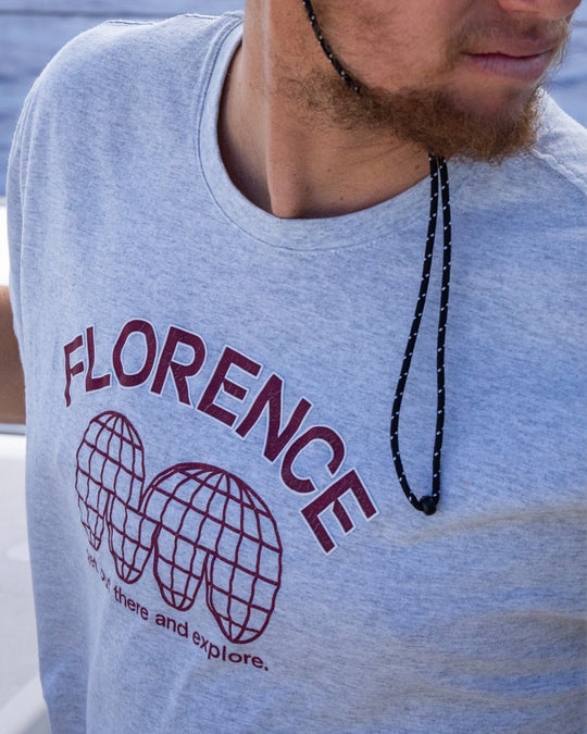 Color:Light Heather Grey-Florence Marine X Uni Recover Tee