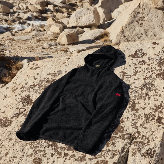 Color:Black-Polartec® Alpha Direct Hooded Fleece