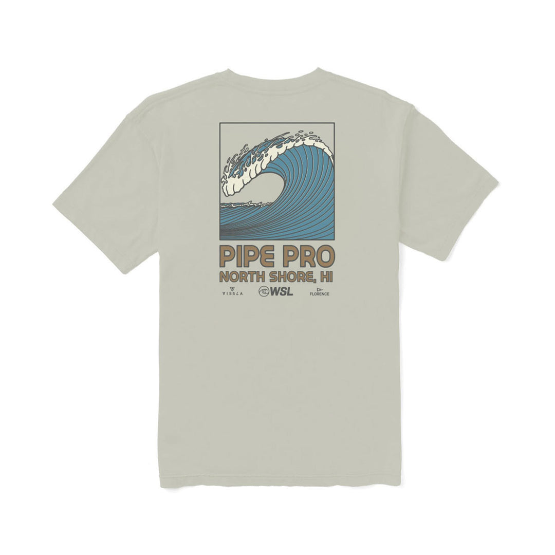 Color:Sand-Florence Pipe Pro Ehukai T-shirt 