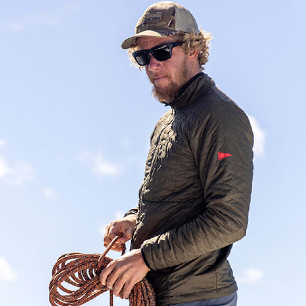 Color:Burnt Olive-Florence Parachute Primaloft Zip -alt