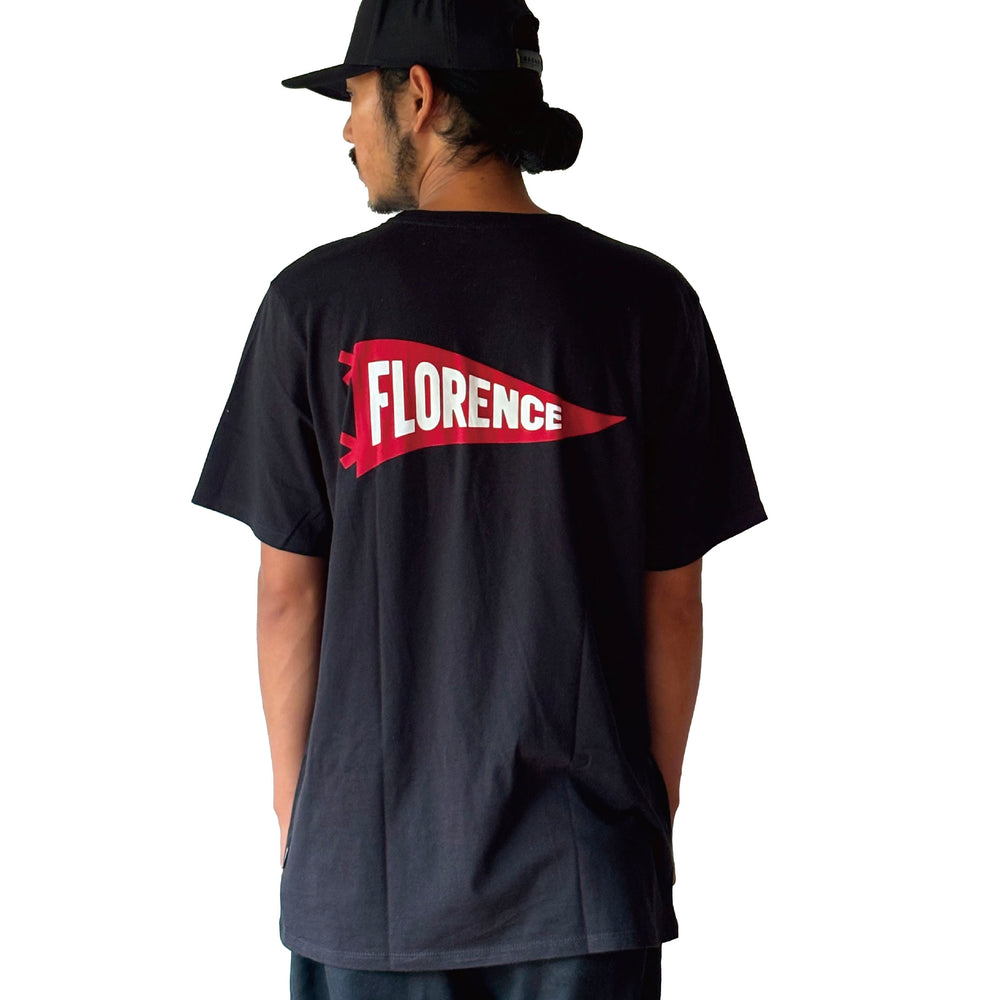 Color:Black-Florence Pennant T-Shirt -alt
