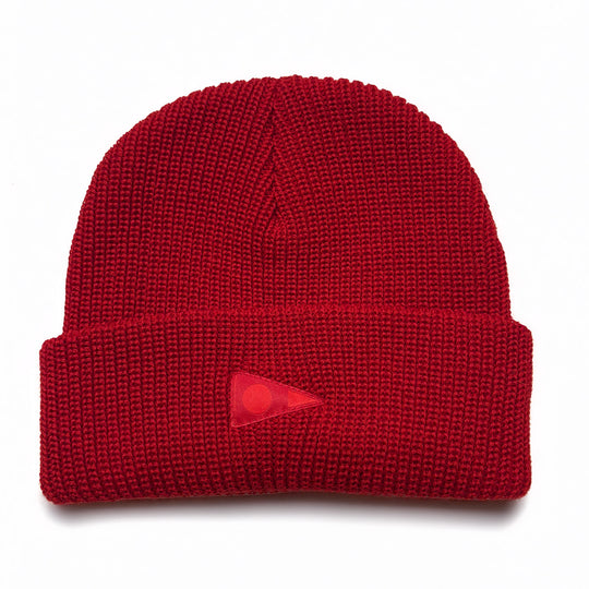 Color:Racing Red-Florence Burgee Wool Beanie