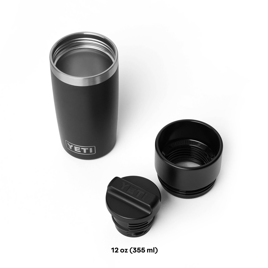 Color:Black-Yeti x Florence Marine X Rambler 12 oz Bottle with Commuter Cap