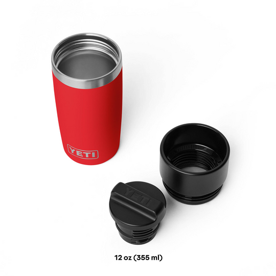 Color:Red-Yeti x Florence Marine X Rambler 12 oz Bottle with Commuter Cap