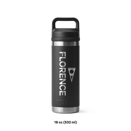 Color:Black-Yeti x Florence Marine X Rambler 18 oz Bottle with Chug Cap