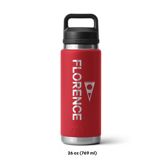 Color:Red-Yeti x Florence Marine X Rambler 26 oz Bottle with Chug Cap