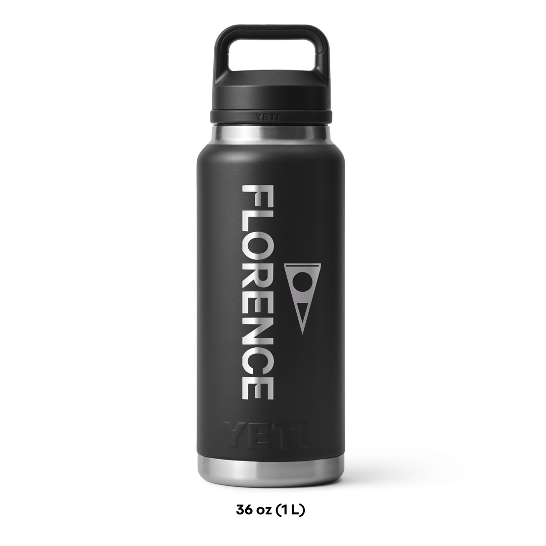 Color:Black-Yeti x Florence Marine X Rambler 36 oz Bottle with Chug Cap
