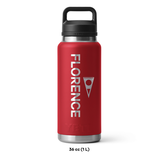 Color:Red-Yeti x Florence Marine X Rambler 36 oz Bottle with Chug Cap