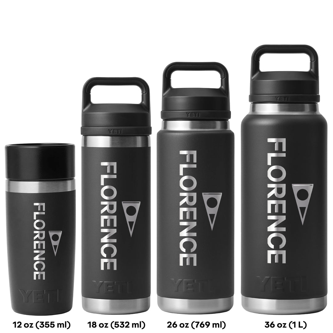 Color:Black-Yeti x Florence Marine X Rambler 12 oz Bottle with Commuter Cap