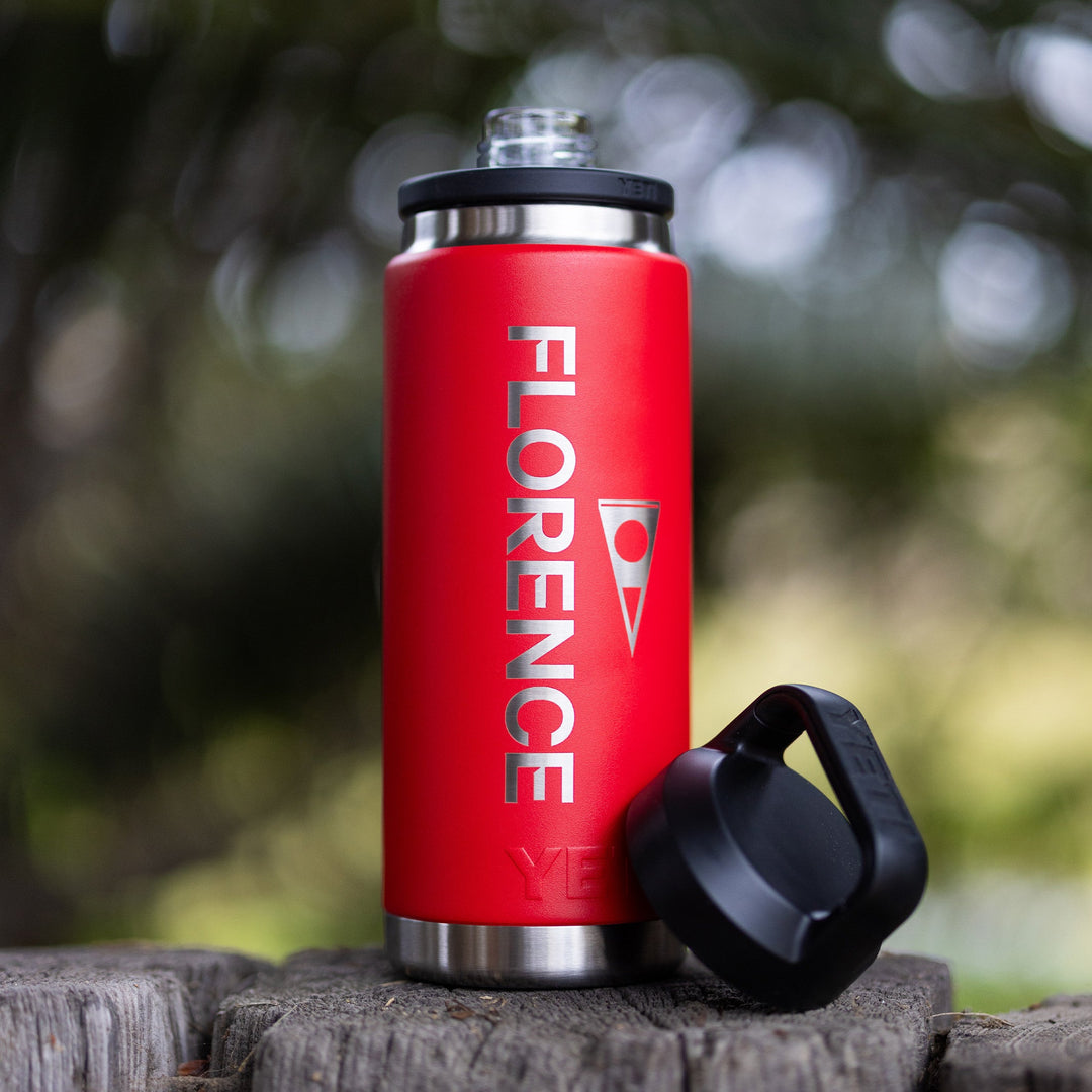 Color:Red-Yeti x Florence Marine X Rambler 36 oz Bottle with Chug Cap
