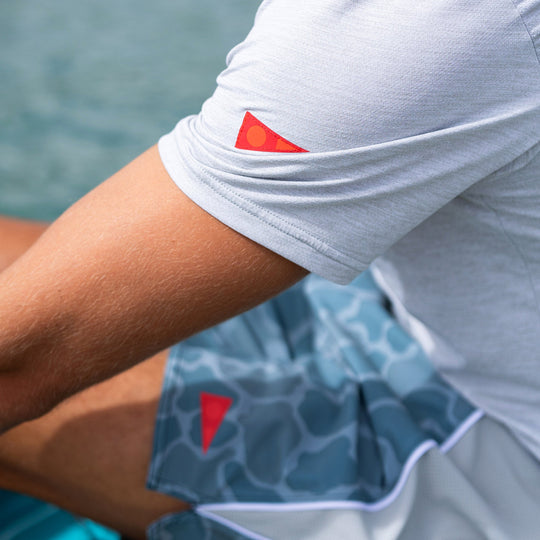 Color:Light Heather Grey-Florence Airtex Short Sleeve Shirt -alt