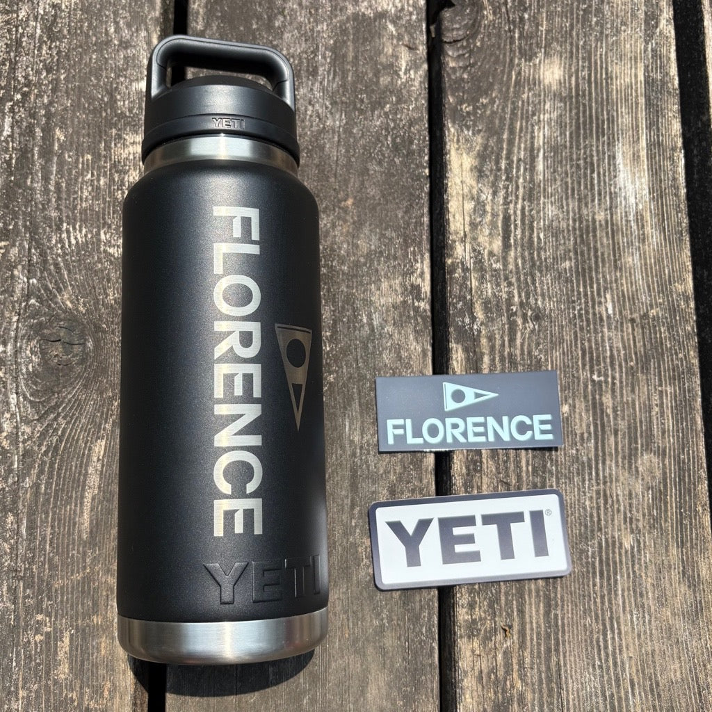 Color:Black-Yeti x Florence Marine X Rambler 36 oz Bottle with Chug Cap