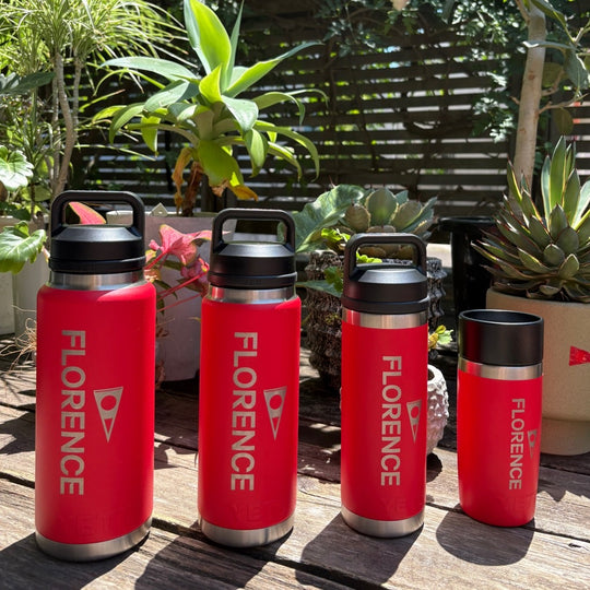 Color:Red-Yeti x Florence Marine X Rambler 36 oz Bottle with Chug Cap