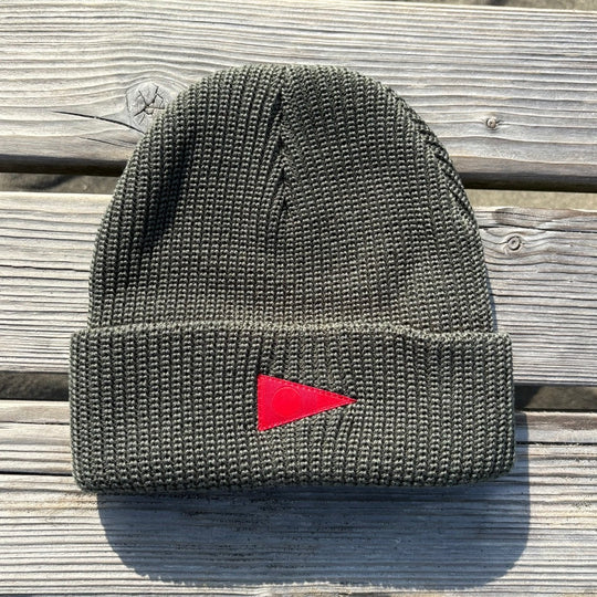 Color:Dark Sage-Florence Burgee Wool Beanie