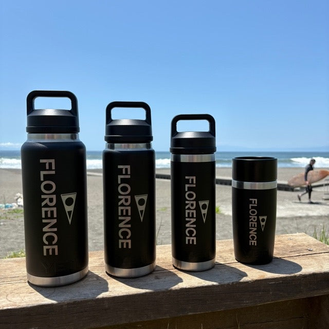 Color:Black-Yeti x Florence Marine X Rambler 12 oz Bottle with Commuter Cap -alt
