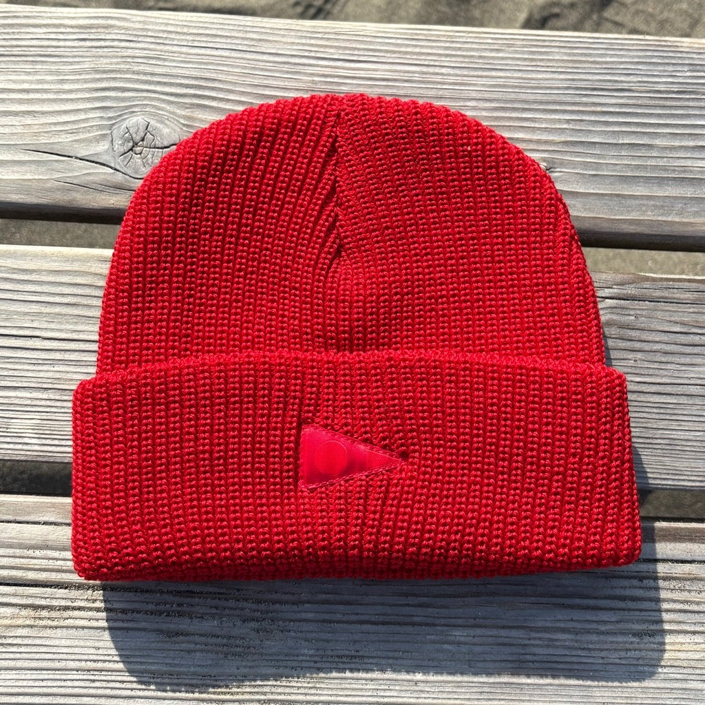 Color:Racing Red-Florence Burgee Wool Beanie