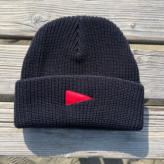 Color:Dark Navy-Florence Burgee Wool Beanie