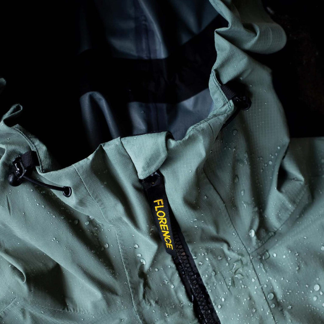Color:Dark Sage-Florence eVent 3-Layer Waterproof Shell
