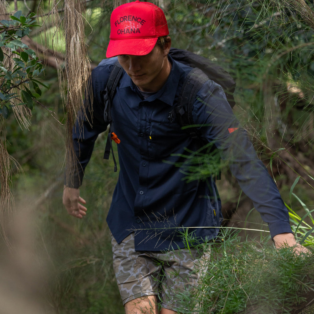 Color:Department Navy-Florence Airtex Expedition Long Sleeve Shirt -alt