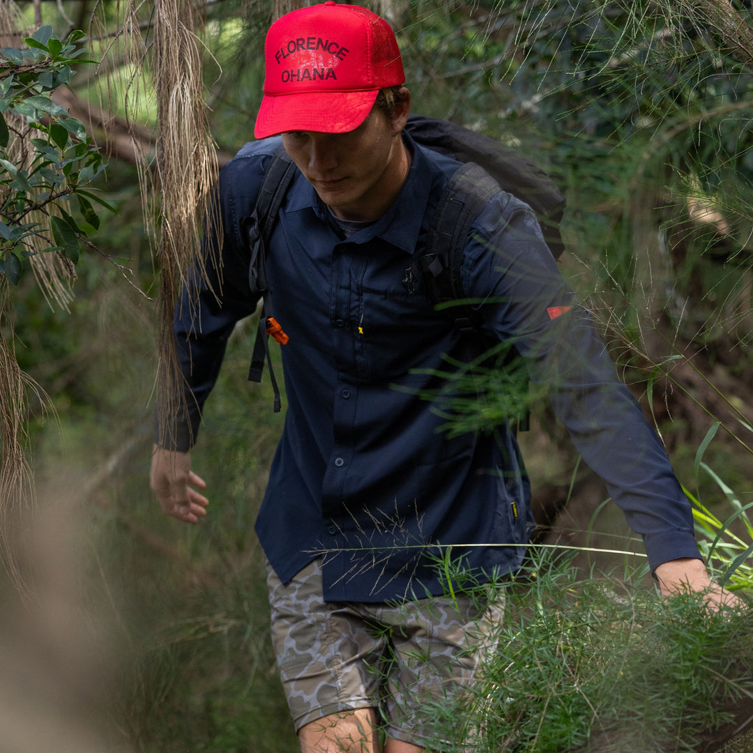 Color:Department Navy-Florence Airtex Expedition Long Sleeve Shirt -alt