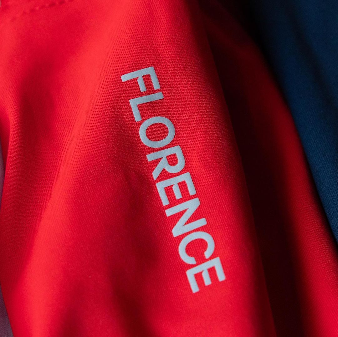 Color:Red-Florence Airtex Long Sleeve Shirt