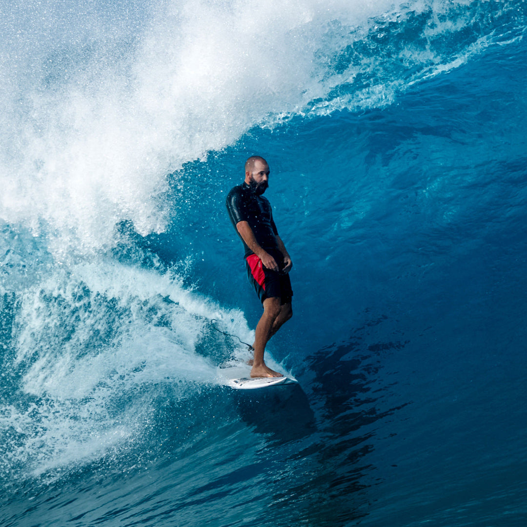 Color:Black Racing Red-Florence Cordura® Airtex Boardshort -alt