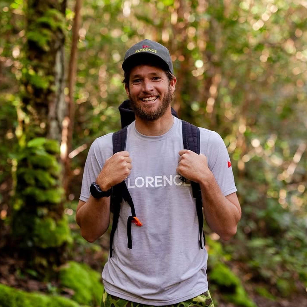 Color:Light Heather Grey-Florence Airtex Florence Logo Short Sleeve Shirt -alt