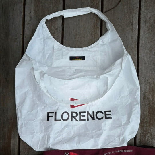 Color:White-Florence Reusable Dry Tote Bag