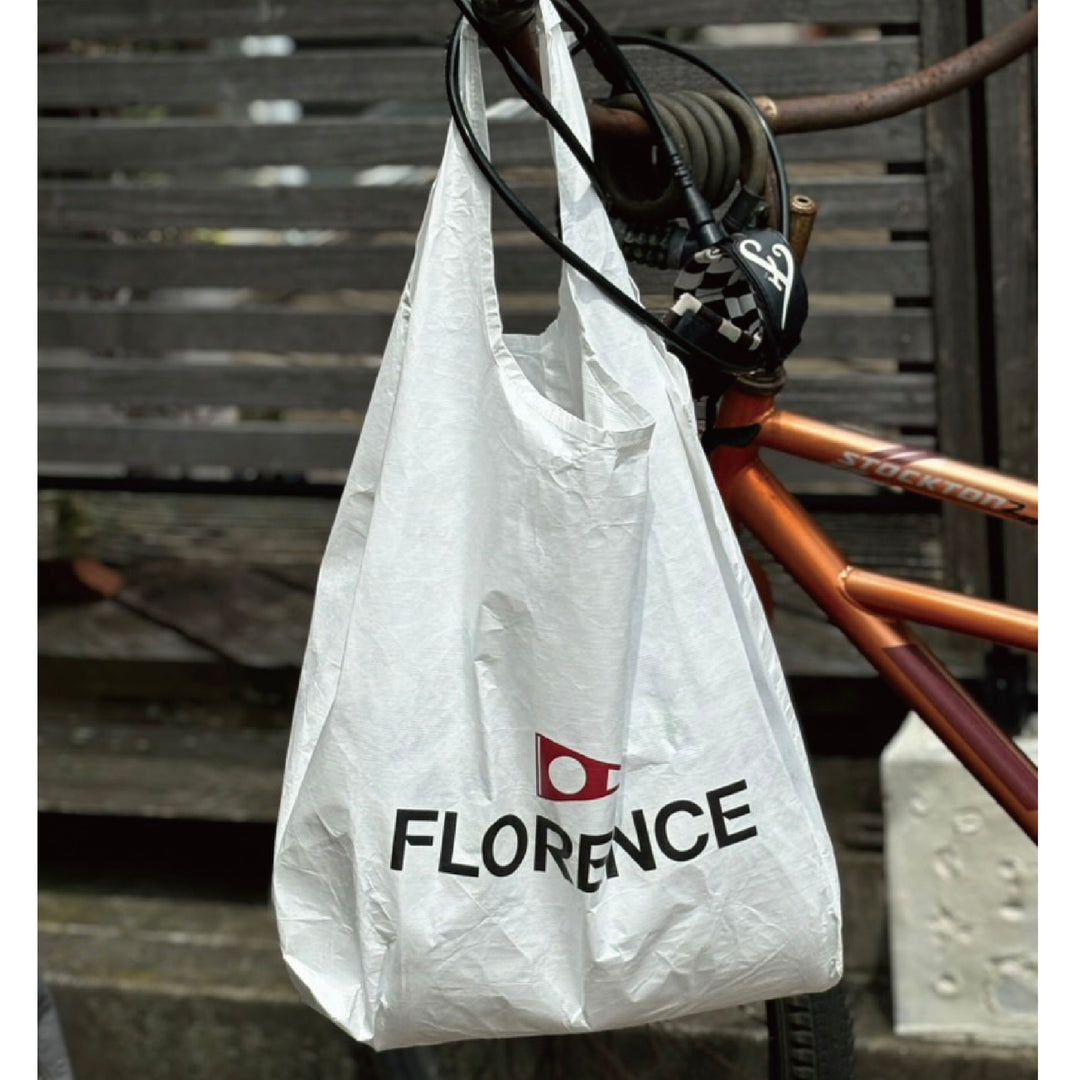Color:White-Florence Reusable Dry Tote Bag