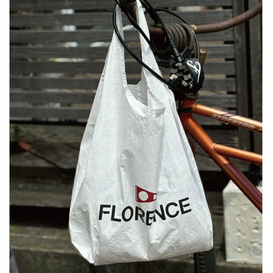 Color:White-Florence Reusable Dry Tote Bag