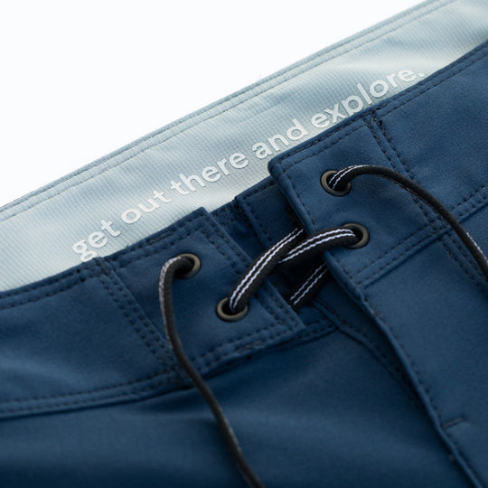 Color:Navy-Florence Block Boardshort -alt