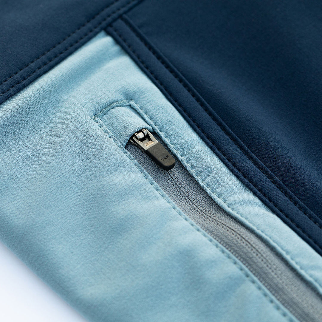 Color:Navy-Florence Block Boardshort