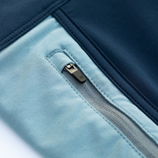 Color:Navy-Florence Block Boardshort