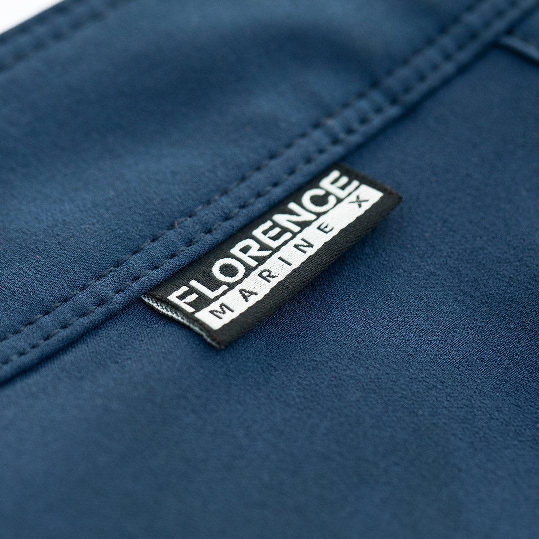 Color:Navy-Florence Block Boardshort
