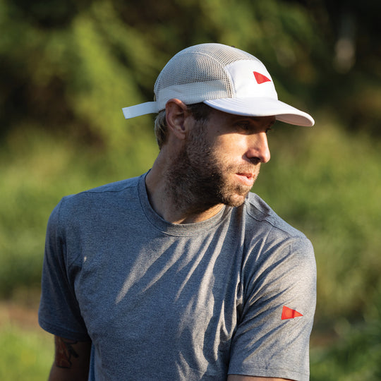 Color:White-Florence Airtex Unstructured Hat 