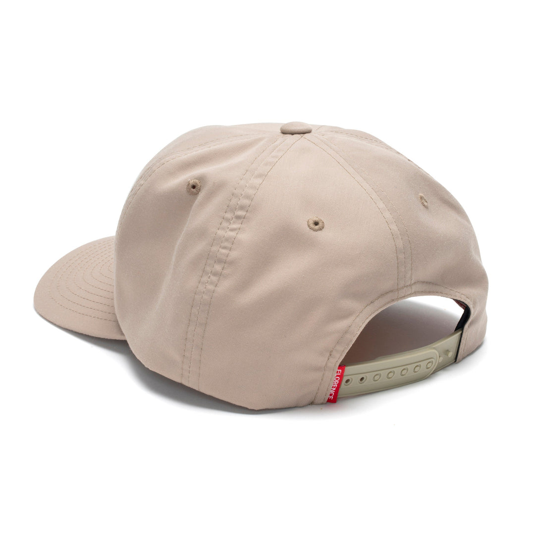 Color:Tan-Florence Logo Twill Hat