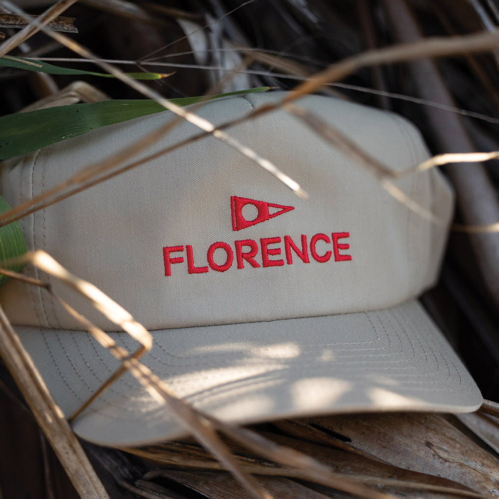 Color:Tan-Florence Logo Twill Hat -alt