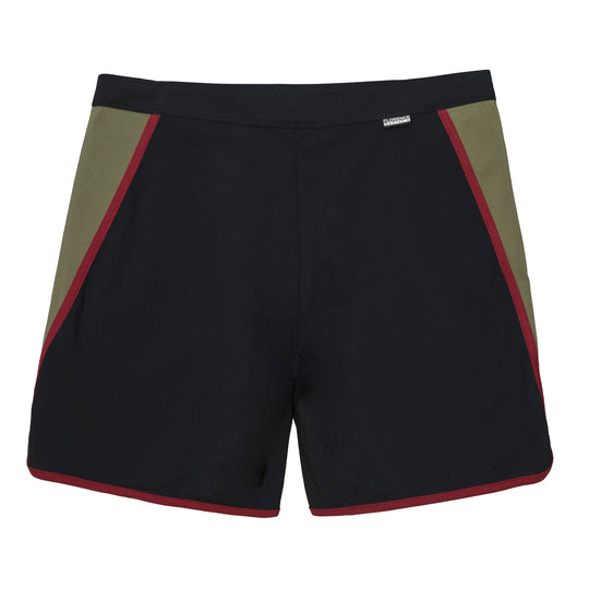Color:Black Burnt Olive-Florence Block Boardshort